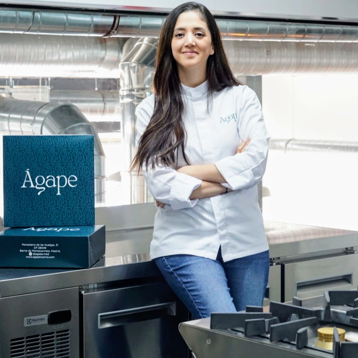 Mago Anaya, chef y fundadora de Agape, en su cocina