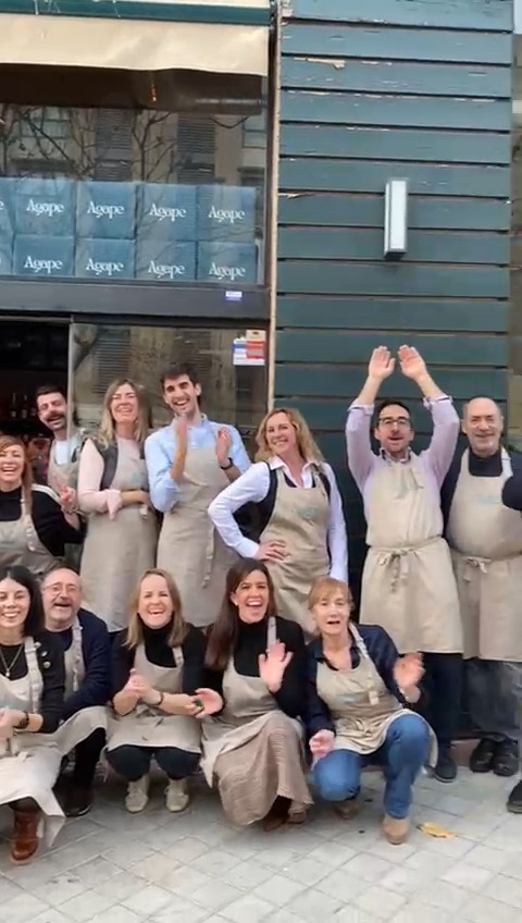 Team building poster - Ágape, escuela de cocina en Madrid